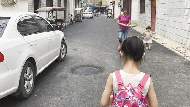 榆樹(shù)園街路面改造完成