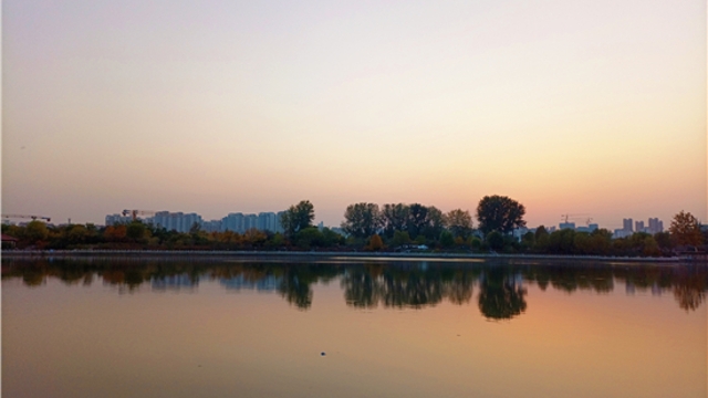 蘆花白，秋水寒